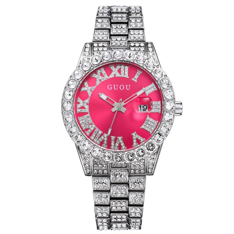 Luxury Iced Out Watch for Men - Roman Numeral Diamond Quartz Wristwatch, 43mm Big Face Waterproof Watch Silver Band червоний
Luxury Iced Out Watch for Men - Roman Numeral Diamond Quartz Wristwatch, 43mm Big Face Waterproof Watch Silver Band червоний