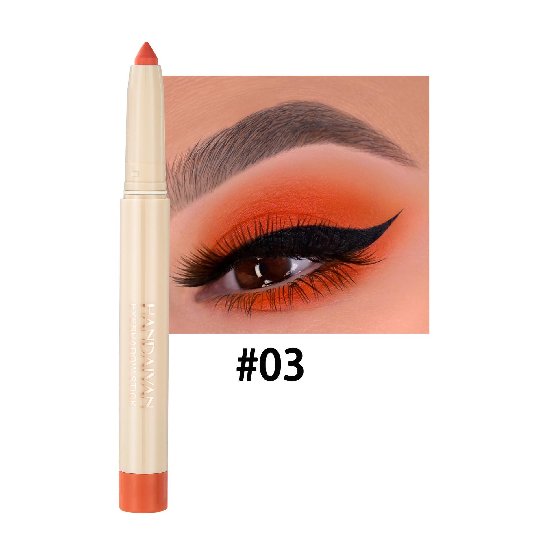 HANDAIYAN Лежачий шовкопряд Eye Shadow Pens Двоцільовий різання можна вирізати з Eye Shadow Stick 03
HANDAIYAN Лежачий шовкопряд Eye Shadow Pens Двоцільовий різання можна вирізати з Eye Shadow Stick 03