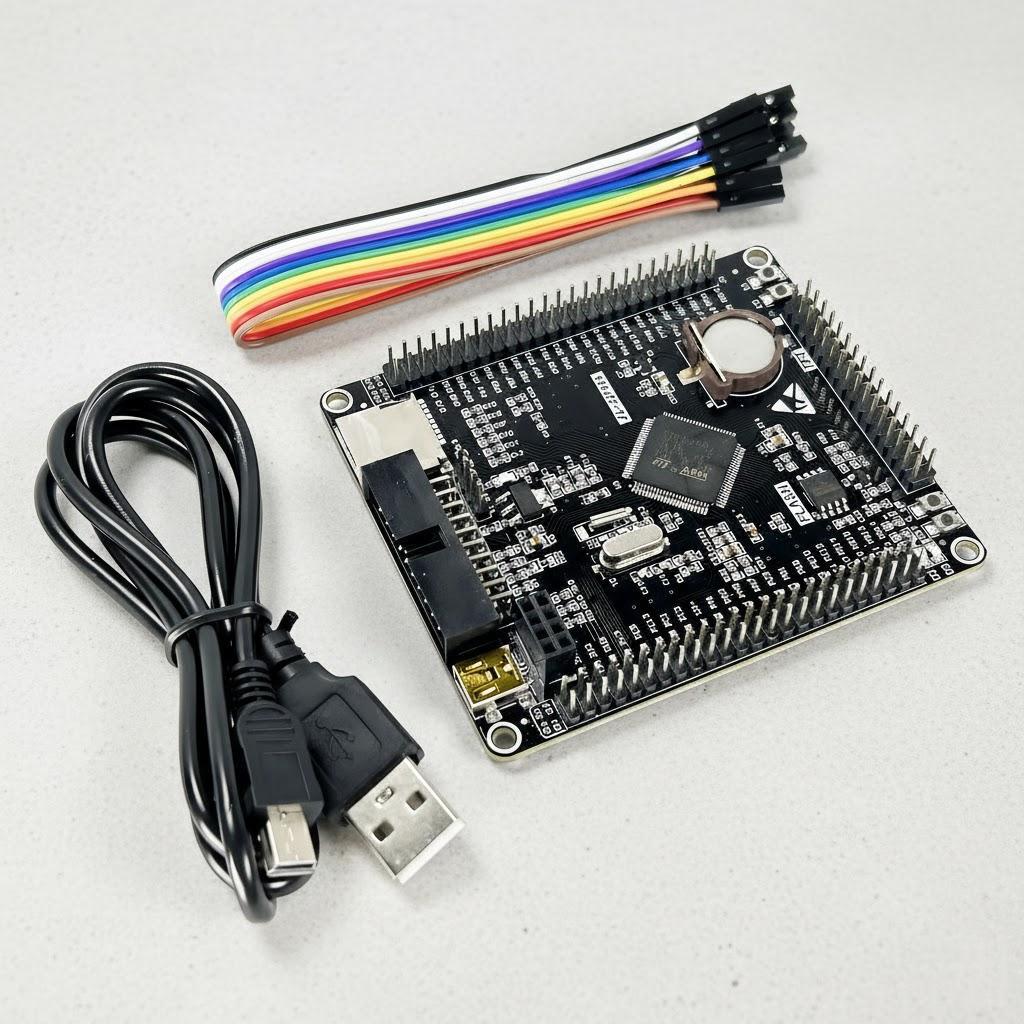 STM32F407VET6 Development Board 32Bit Arm Cortex M4 Learning Module 1.8V to 3.6V Ideal for DIY Projects Educational Electronics чорний
STM32F407VET6 Development Board 32Bit Arm Cortex M4 Learning Module 1.8V to 3.6V Ideal for DIY Projects Educational Electronics чорний