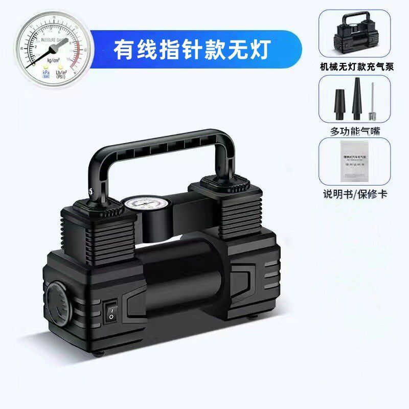 Vehicle Air Pump Mini Car Air Pump Multi-Function Tire Portable High Power High Pressure Electric Inflation 19-Cylinder Wired Pointer (Without Light)
Vehicle Air Pump Mini Car Air Pump Multi-Function Tire Portable High Power High Pressure Electric Inflation 19-Cylinder Wired Pointer (Without Light)