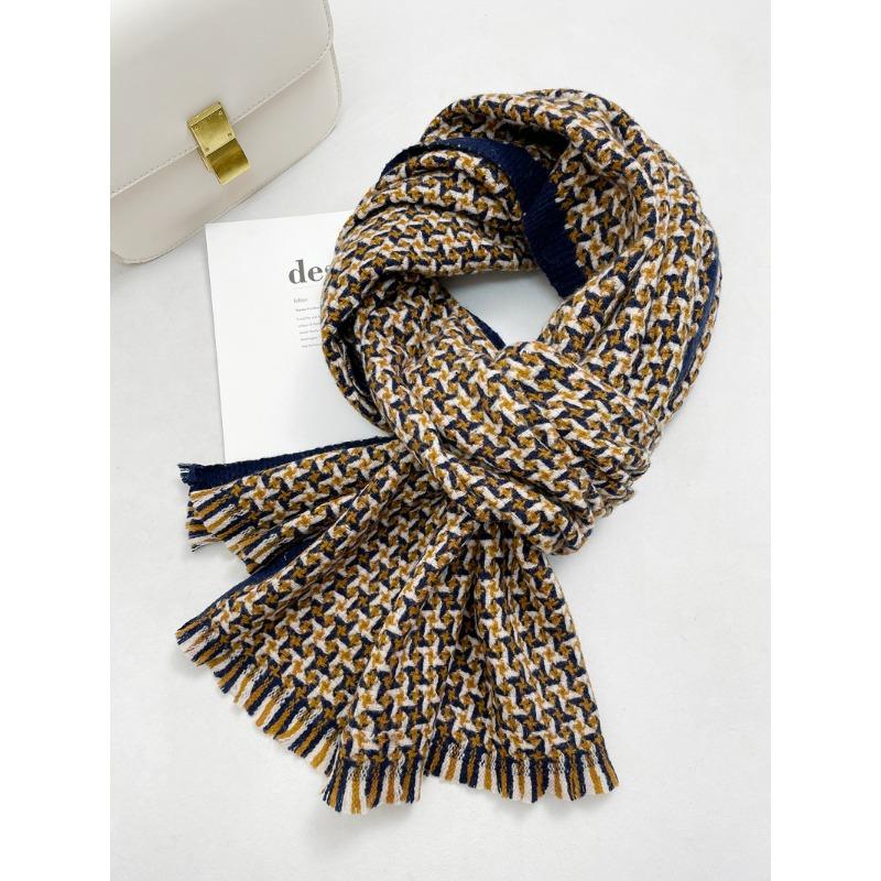 Осень и зима новый шарф женский 100 шерстяной шарф женский теплый вязаный клетчатый шарф 180cm синий
Осень и зима новый шарф женский 100 шерстяной шарф женский теплый вязаный клетчатый шарф 180cm синий