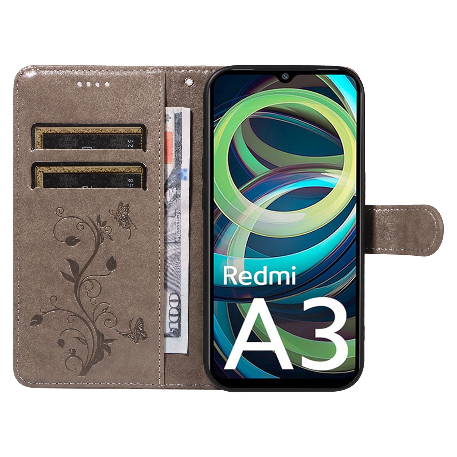 For Xiaomi Redmi A3/Poco C61 4G PU Leather Cases Flower Pattern Wallet Stand Phone Cover with Strap Grey
For Xiaomi Redmi A3/Poco C61 4G PU Leather Cases Flower Pattern Wallet Stand Phone Cover with Strap Grey