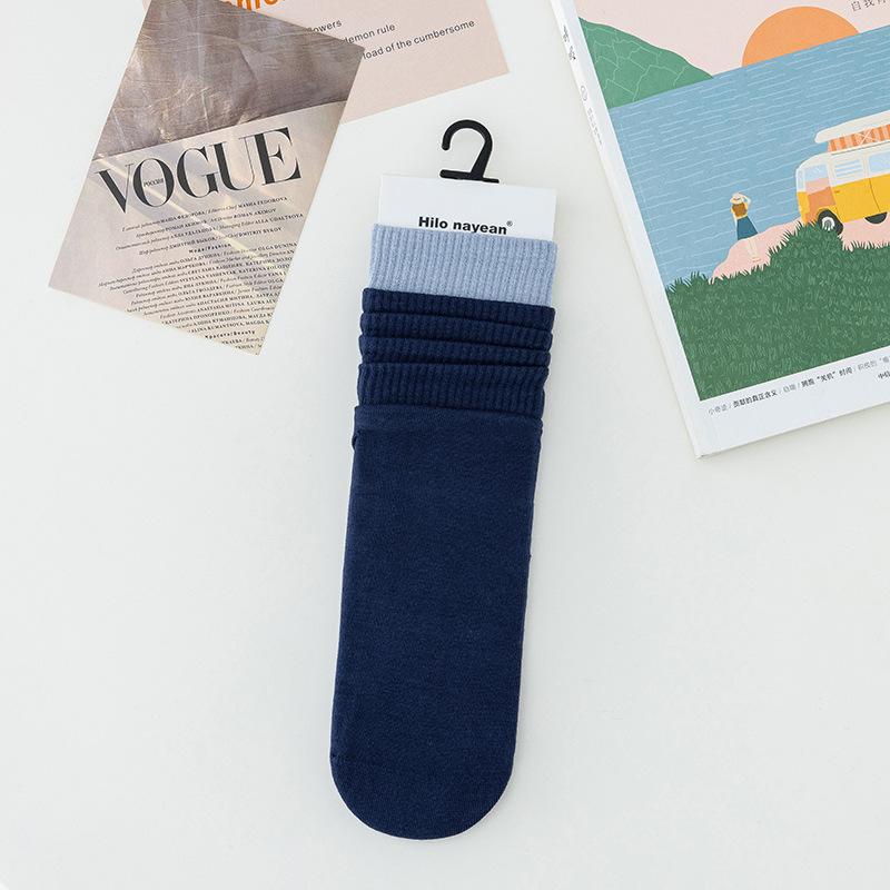 Women s Autumn and Winter Boneless Color-blocking Double-slit Women s Versatile Retro Color Sporty Mid-calf Pile Socks 1 pair
Women s Autumn and Winter Boneless Color-blocking Double-slit Women s Versatile Retro Color Sporty Mid-calf Pile Socks 1 pair