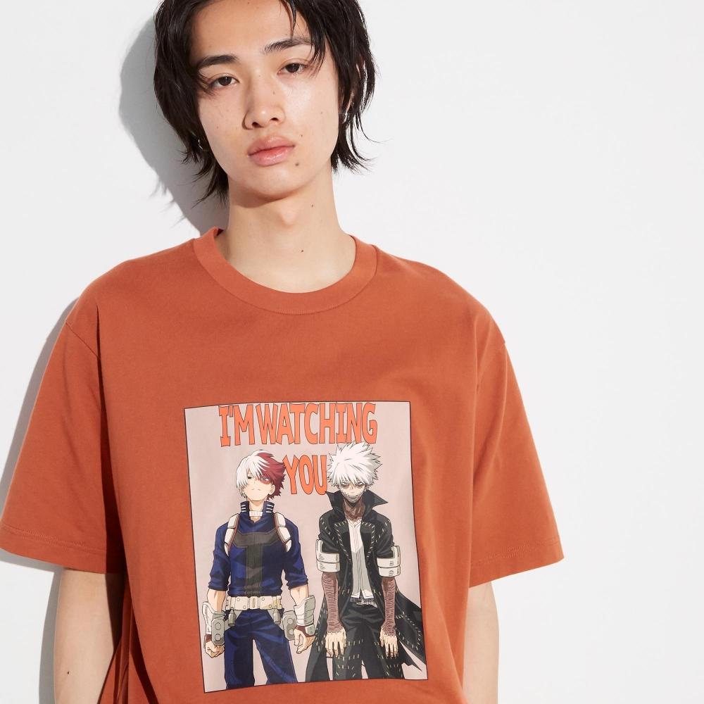 UNIQLO JAPAN My Hero Academia UT Футболка с рисунком Shoto Todoroki Dabi с короткими рукавами стандартного кроя
UNIQLO JAPAN My Hero Academia UT Футболка с рисунком Shoto Todoroki Dabi с короткими рукавами стандартного кроя