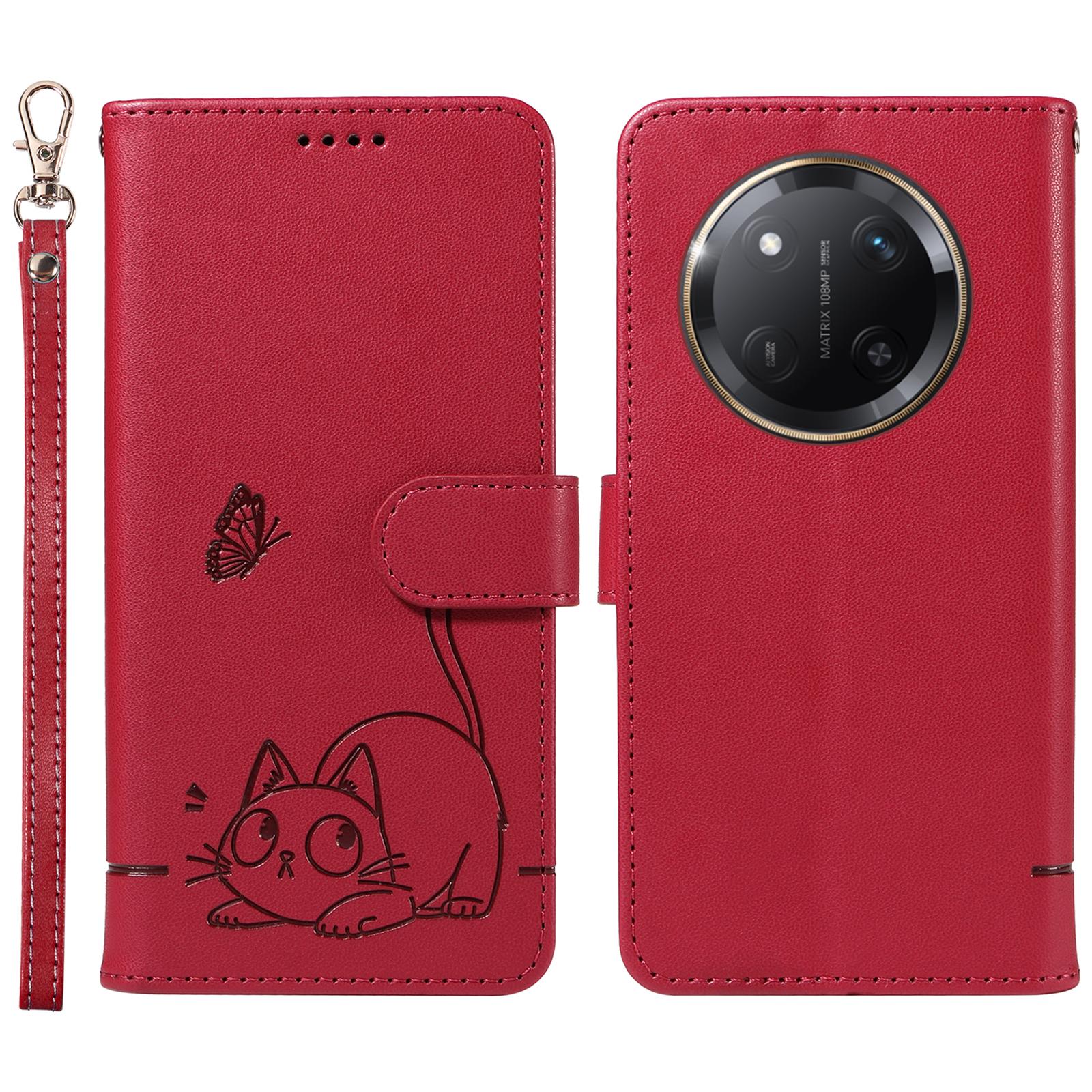 For Honor Magic7 Lite 5G/X9c 5G/X60 Pro 5G Wallet Case Cat Pattern Imprint Leather Phone Cover with Wrist Strap E
For Honor Magic7 Lite 5G/X9c 5G/X60 Pro 5G Wallet Case Cat Pattern Imprint Leather Phone Cover with Wrist Strap E