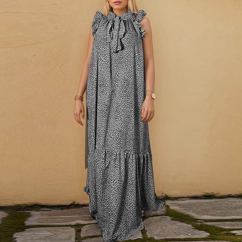 ZANZEA Женское повседневное летнее платье без рукавов с круглым вырезом и леопардовым принтом L
ZANZEA Женское повседневное летнее платье без рукавов с круглым вырезом и леопардовым принтом L