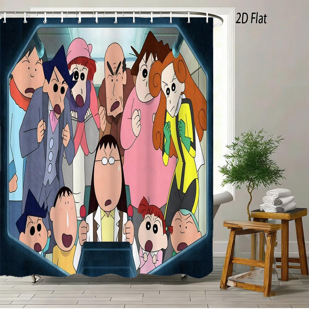 Crayon Shin-Chan With Straw Hat & Bug Catching Net Running On Grass Scene 2D Print Waterproof Shower Curtain, Bright Blue Sky & W60H190(CM)-1 Pcs
Crayon Shin-Chan With Straw Hat & Bug Catching Net Running On Grass Scene 2D Print Waterproof Shower Curtain, Bright Blue Sky & W60H190(CM)-1 Pcs