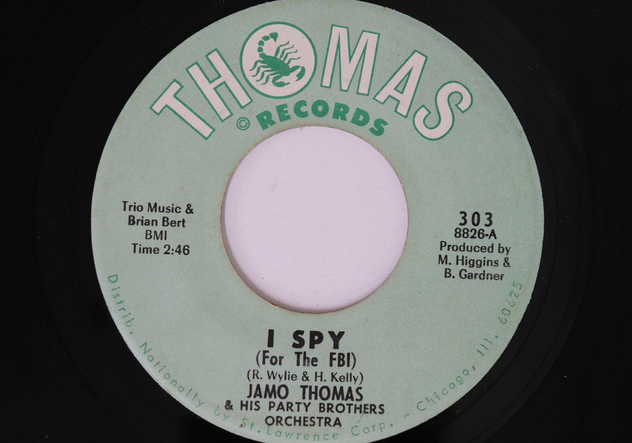 7-дюймовая пластинка JAMO THOMAS I Spy For The Fbi Snake Hip Mam 303 THOMAS 1966 US СоулФанк Б/У
7-дюймовая пластинка JAMO THOMAS I Spy For The Fbi Snake Hip Mam 303 THOMAS 1966 US СоулФанк Б/У