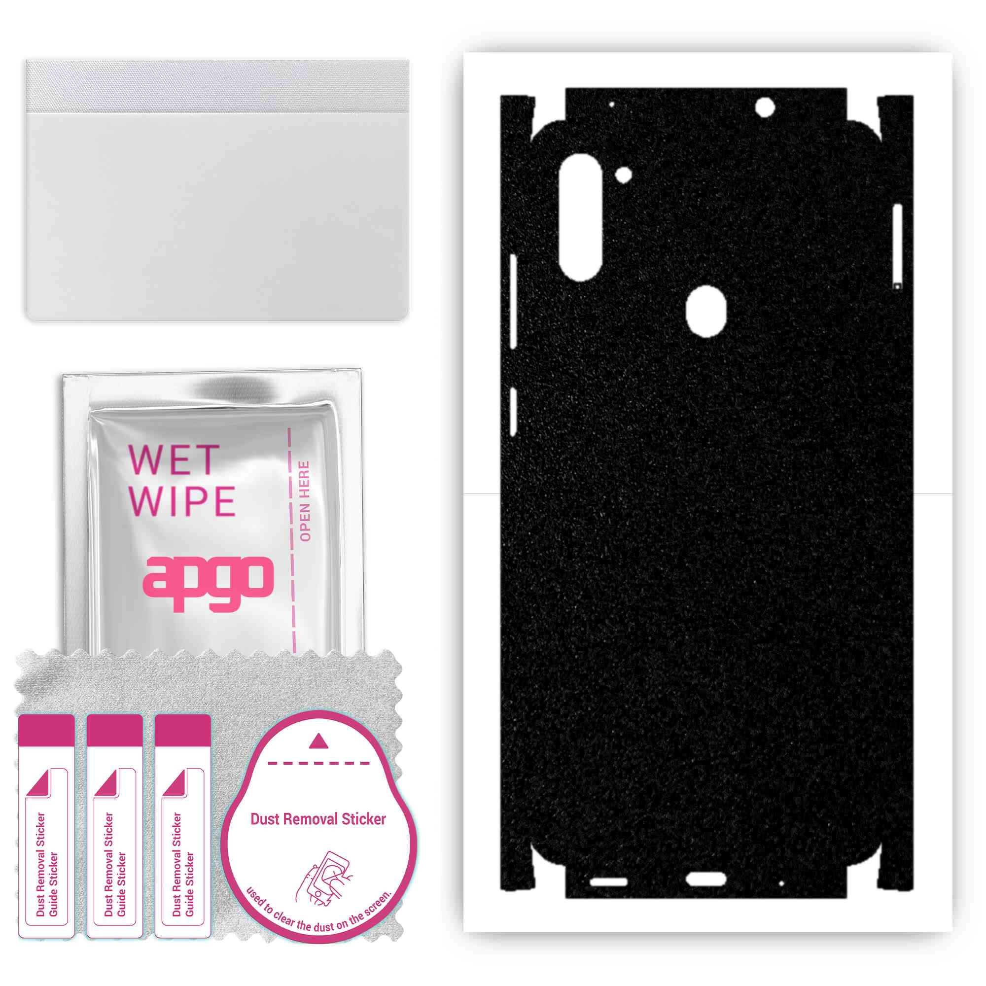 apgo Protective Skin Sticker for the back+sides compatible with Samsung Galaxy M11, Full Wrap Film, Foil, Vinyl - Pattern Matte Black
apgo Protective Skin Sticker for the back+sides compatible with Samsung Galaxy M11, Full Wrap Film, Foil, Vinyl - Pattern Matte Black