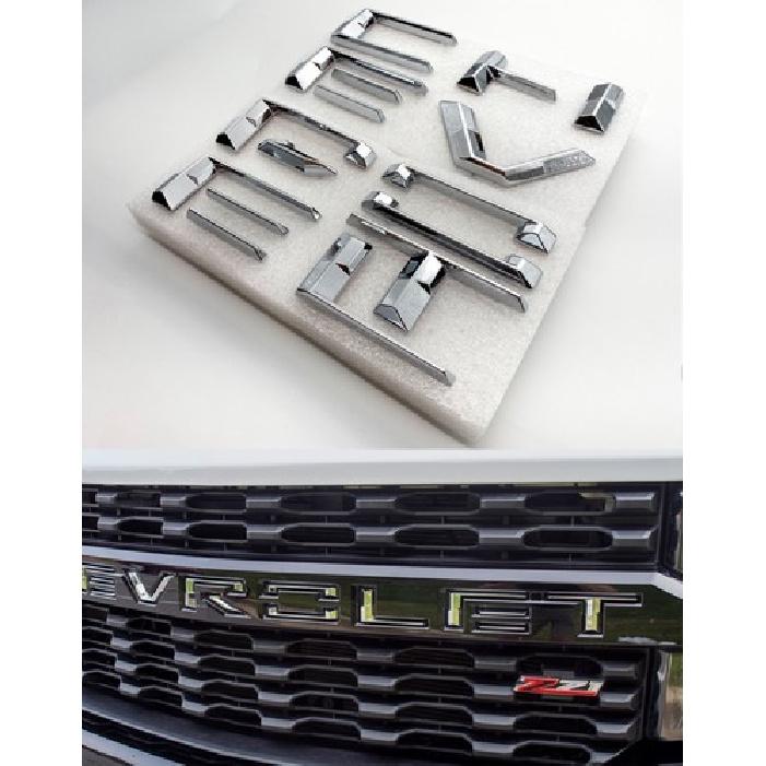 - For Silverado 1500 Front Grille Letter erts CHEVROLET Chrome
- For Silverado 1500 Front Grille Letter erts CHEVROLET Chrome