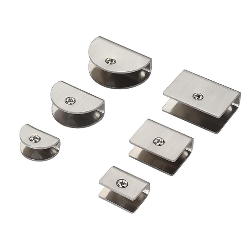 4Pcs Glass Clamp Adjustable Stainless Steel Glass Clip Shelf Clamp Holder Flat Back Mount Holder For Glass/Tile Buckle Round Silvery S
4Pcs Glass Clamp Adjustable Stainless Steel Glass Clip Shelf Clamp Holder Flat Back Mount Holder For Glass/Tile Buckle Round Silvery S