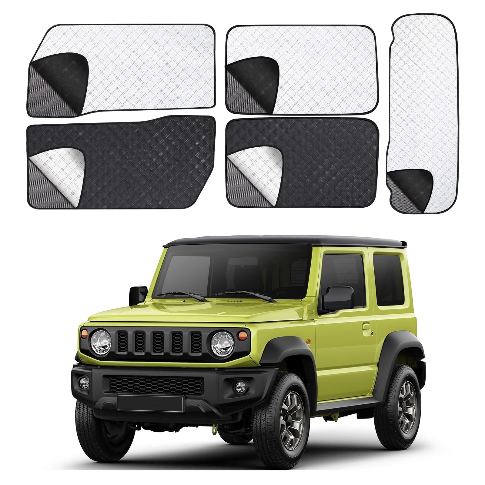 ZATOOTO Сетчатая шторка-солнцезащита для Suzuki Jimny Sierra Магнитная Легкая от насекомых Приватность Боковая и задняя дверь & JB64/JB74 - Застежка, 2-слойная, Блокирующая, серый
ZATOOTO Сетчатая шторка-солнцезащита для Suzuki Jimny Sierra Магнитная Легкая от насекомых Приватность Боковая и задняя дверь & JB64/JB74 - Застежка, 2-слойная, Блокирующая, серый