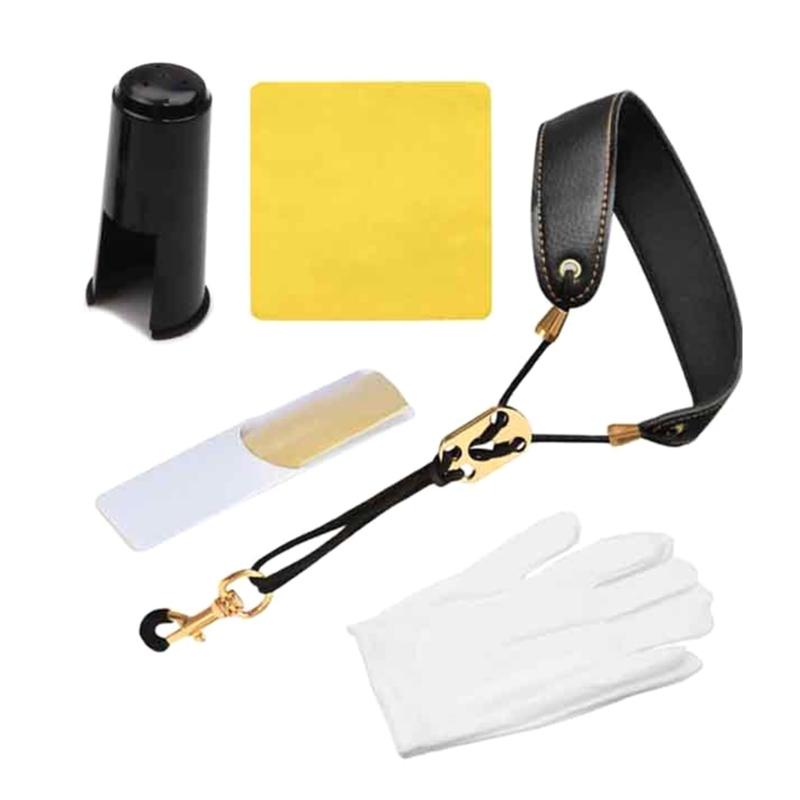Saxophone Cleaning and Maintenance Set with Neck Strap Reed Cloth Gloves Mouthpiece Cap Plastic Texture for Saxophone 1
Saxophone Cleaning and Maintenance Set with Neck Strap Reed Cloth Gloves Mouthpiece Cap Plastic Texture for Saxophone 1