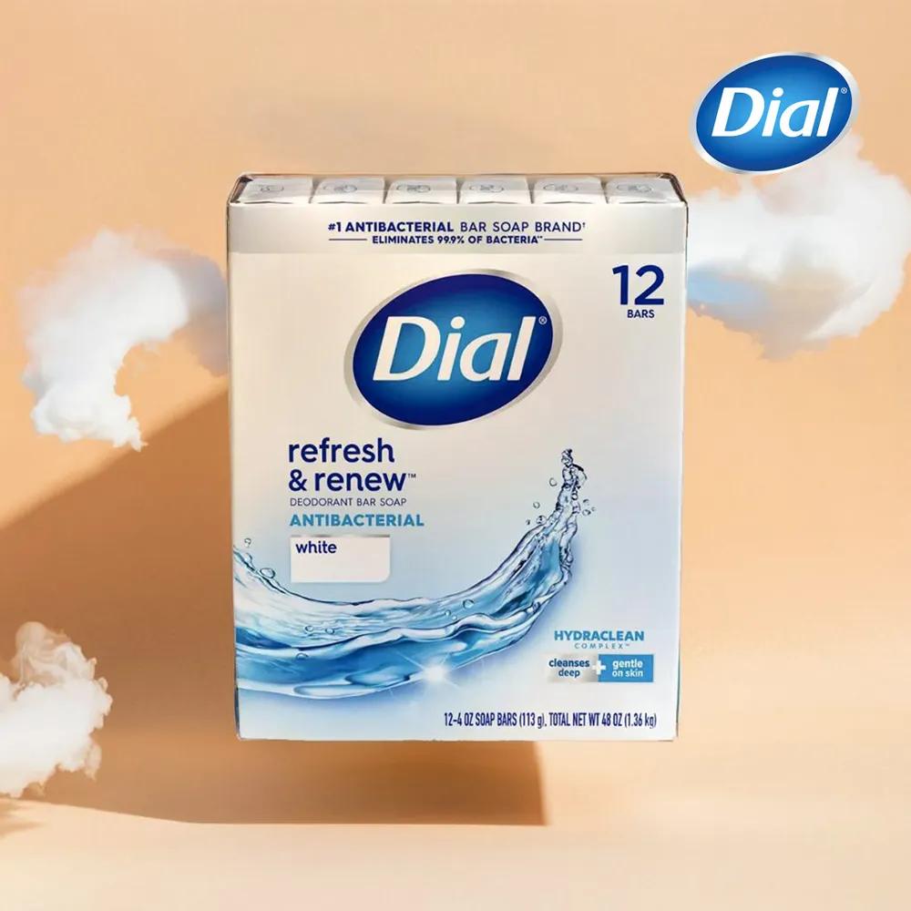 Dial White Antibacterial Soap 113g 12-Pack Cleansing Soap Dial
Dial White Antibacterial Soap 113g 12-Pack Cleansing Soap Dial