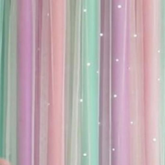 Градиентные шторы блэкаут с принтом звезд и слоем из тюля 100*130CM фиолетовый/зелёный
Градиентные шторы блэкаут с принтом звезд и слоем из тюля 100*130CM фиолетовый/зелёный