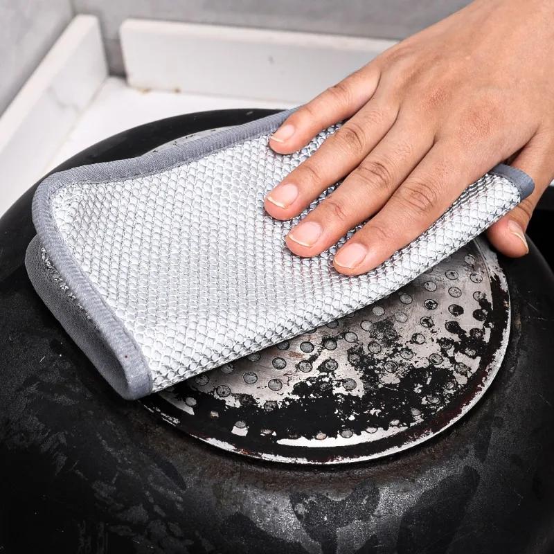 24/1PCS Thickened Silver Wire Cleaning Cloth Three Layer Hanging Type Pot Dish Cleaning Sponge Multifunctional Kitchen Towel 1PCS
24/1PCS Thickened Silver Wire Cleaning Cloth Three Layer Hanging Type Pot Dish Cleaning Sponge Multifunctional Kitchen Towel 1PCS