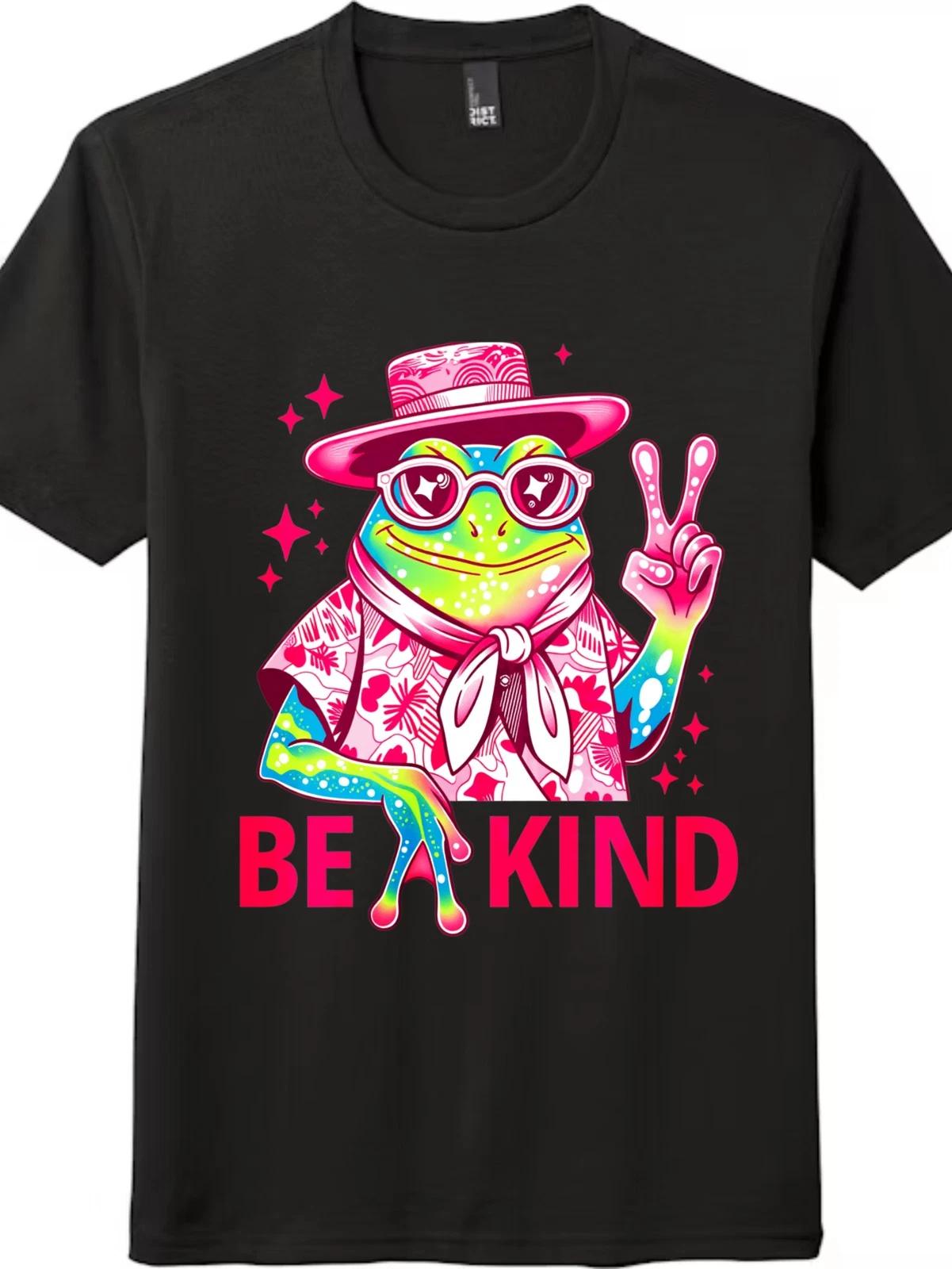 Unisex Be Kind Retro Hippie Frog T-Shirt-Casual Colorful Peace Sign Frog Tee 2XL
Unisex Be Kind Retro Hippie Frog T-Shirt-Casual Colorful Peace Sign Frog Tee 2XL