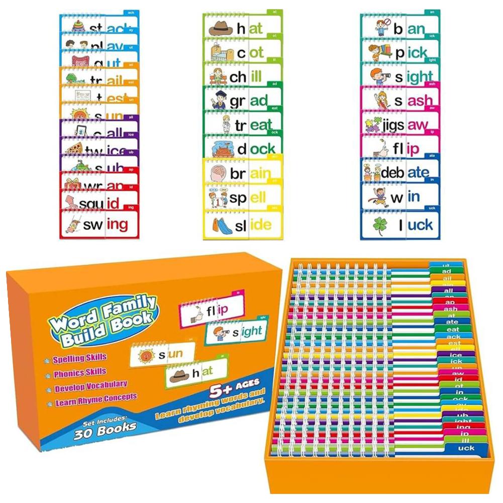 CVC Word Flip Chart Vowel Word Flashcards Interactive Consonante Vocale Word Builder Montessori Words Spelling Toy for Preschool
CVC Word Flip Chart Vowel Word Flashcards Interactive Consonante Vocale Word Builder Montessori Words Spelling Toy for Preschool