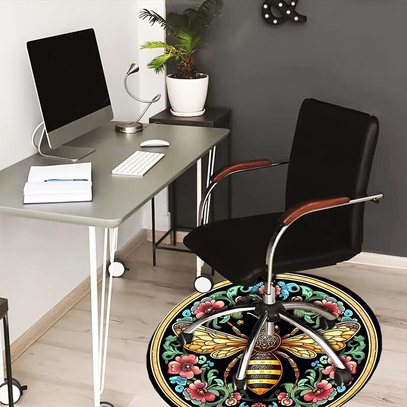 1pc Office Carpet Chair Mats Golden Bee with Floral Ornamentation Perfect for Decorating Office Chairs, Living Rooms, Or Bedrooms.YDT137 80cm by 80cm
1pc Office Carpet Chair Mats Golden Bee with Floral Ornamentation Perfect for Decorating Office Chairs, Living Rooms, Or Bedrooms.YDT137 80cm by 80cm