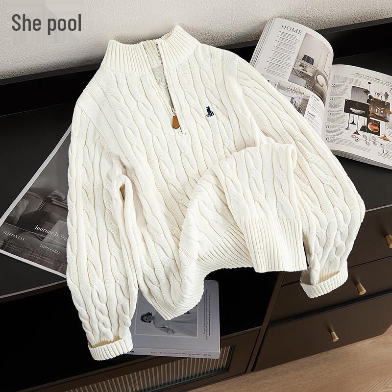 Women s Fashion Half-Zip Pullover Knit Top M
Women s Fashion Half-Zip Pullover Knit Top M