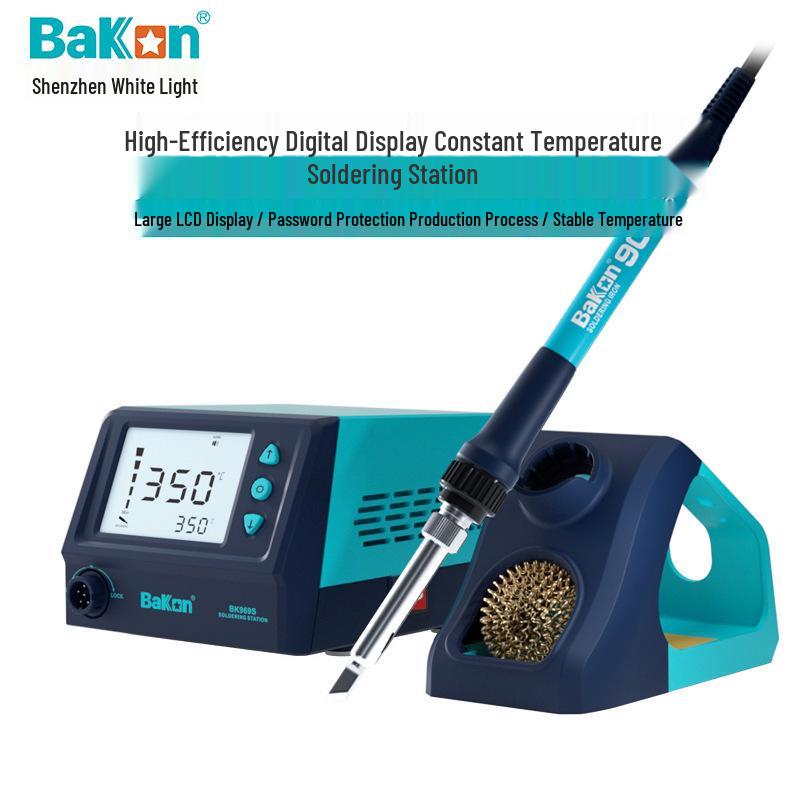 Bakon BK969S 60W High-Efficiency Soldering Station with Adjustable Temperature & Digital Display.
Bakon BK969S 60W High-Efficiency Soldering Station with Adjustable Temperature & Digital Display.