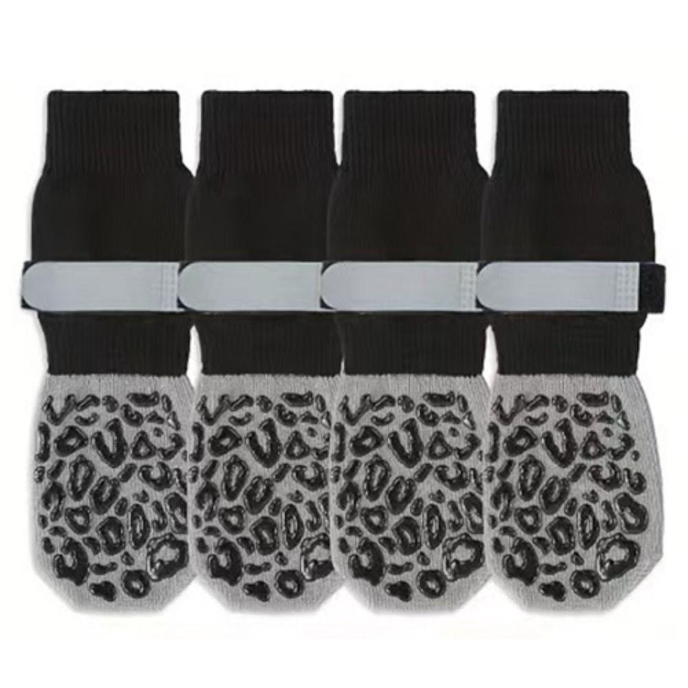 4PCS Adjustable Band Cozy Dog Socks Anti-Scratch Paw Protector Knitted Socks Wooden Floors XS чорний
4PCS Adjustable Band Cozy Dog Socks Anti-Scratch Paw Protector Knitted Socks Wooden Floors XS чорний