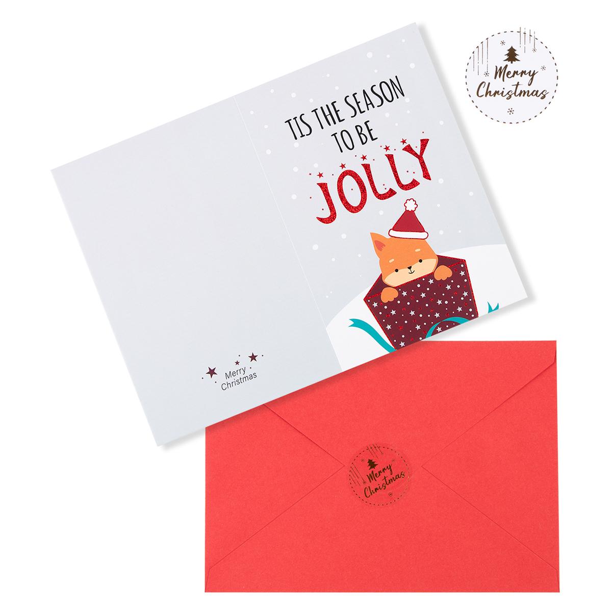 1/12pc Christmas Greeting Card Pack with Envelope for Festive Heartwarming Wishes Message Humorous Family Holiday Blessings Note
1/12pc Christmas Greeting Card Pack with Envelope for Festive Heartwarming Wishes Message Humorous Family Holiday Blessings Note
