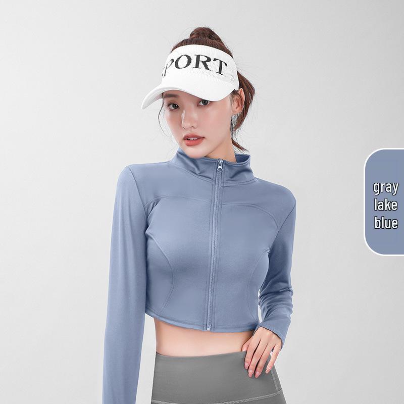 Женский кардиган для бега с высоким воротником на молнии, облегающий, укороченный, с длинными рукавами - Куртка для йоги L
Женский кардиган для бега с высоким воротником на молнии, облегающий, укороченный, с длинными рукавами - Куртка для йоги L