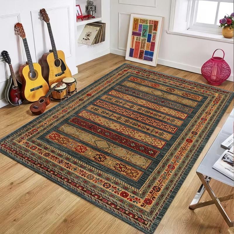 Vintage Tribal Striped Kilim Print Non-Slip Area Rug Washable Absorbent Living Room Rug for Home Bedroom Kitchen Bathroom Decor 40X60CM
Vintage Tribal Striped Kilim Print Non-Slip Area Rug Washable Absorbent Living Room Rug for Home Bedroom Kitchen Bathroom Decor 40X60CM
