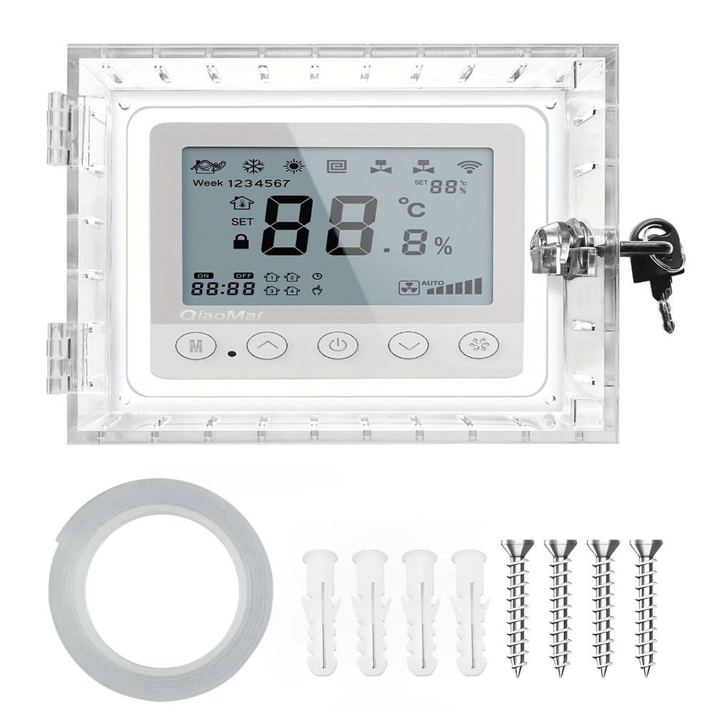 Security Guard Thermostat Lock Box with Key Transparent Thermostat Protection Device Home прозорий
Security Guard Thermostat Lock Box with Key Transparent Thermostat Protection Device Home прозорий