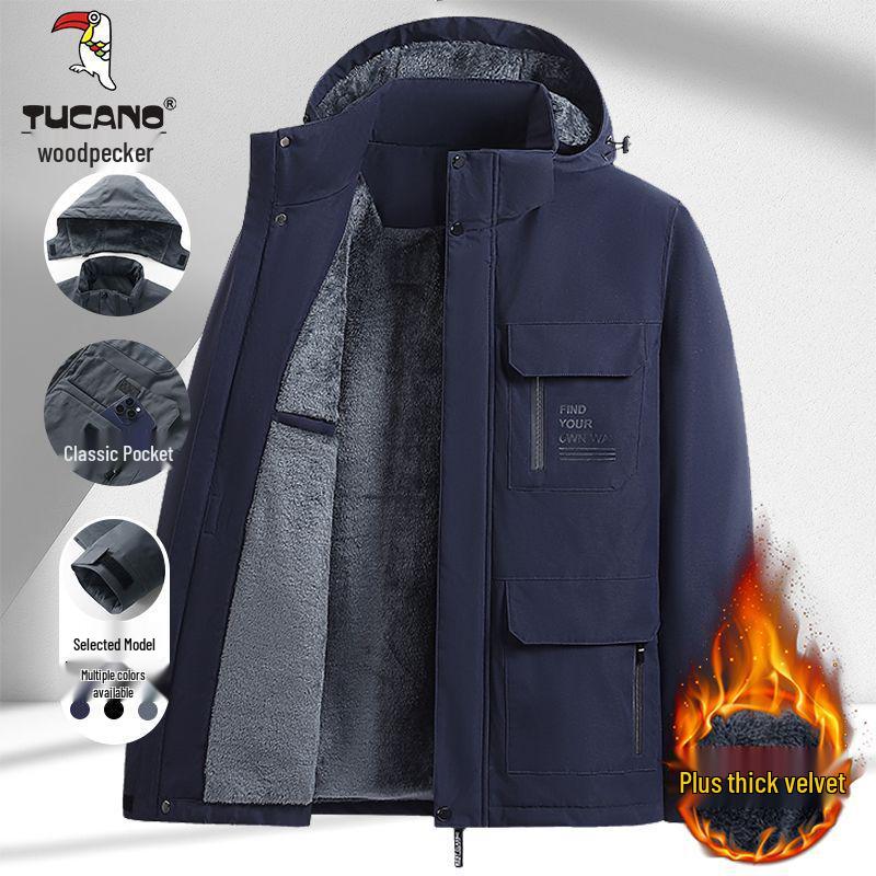 Men s Woodpecker Cotton Winter Jacket - Windproof, Waterproof, Plus Velvet, Warm Mountaineering Outerwear M (80-100 lbs) синій
Men s Woodpecker Cotton Winter Jacket - Windproof, Waterproof, Plus Velvet, Warm Mountaineering Outerwear M (80-100 lbs) синій