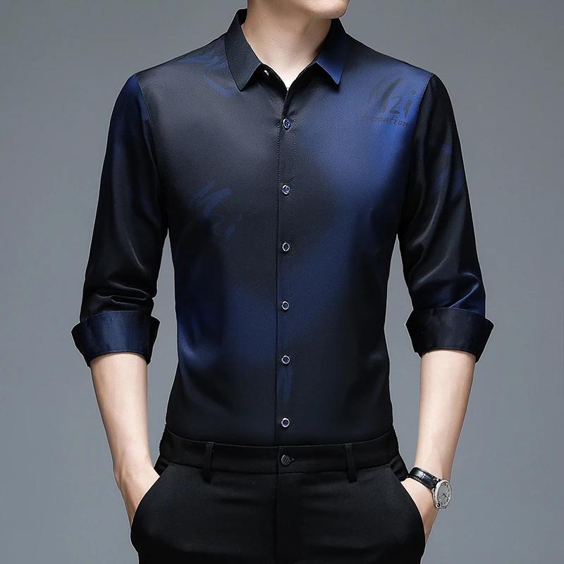 New Men s Casual and Fashionable Long Sleeved Shirt with Printed Anti Wrinkle Business Shirt XXXL темно-синього кольору
New Men s Casual and Fashionable Long Sleeved Shirt with Printed Anti Wrinkle Business Shirt XXXL темно-синього кольору