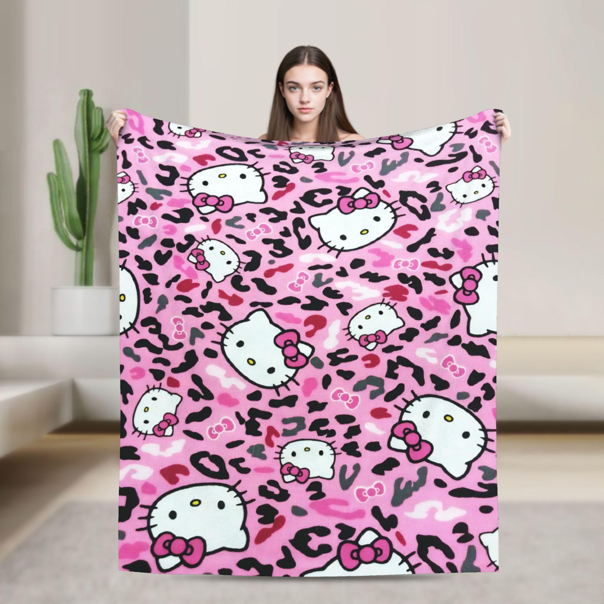 Leopard Hello Kitty Cartoon Blanket Fleece Winter Portable Lightweight Thin Throw Blankets for Bed Couch Bedspreads 75x90cm
Leopard Hello Kitty Cartoon Blanket Fleece Winter Portable Lightweight Thin Throw Blankets for Bed Couch Bedspreads 75x90cm
