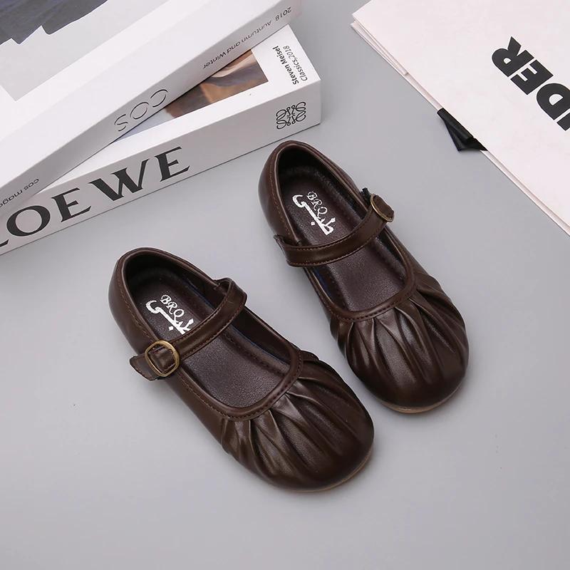 Children Leather Shoes for Girls Autumn New Fashion Korean Style Soft Bottom Princess Versatile Anti-slippery Dress Flats 26
Children Leather Shoes for Girls Autumn New Fashion Korean Style Soft Bottom Princess Versatile Anti-slippery Dress Flats 26
