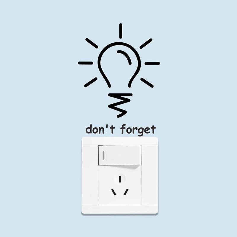 Маленькая лампочка Английский слоган Наклейки-выключатели для украшения стен printing without bags
Маленькая лампочка Английский слоган Наклейки-выключатели для украшения стен printing without bags