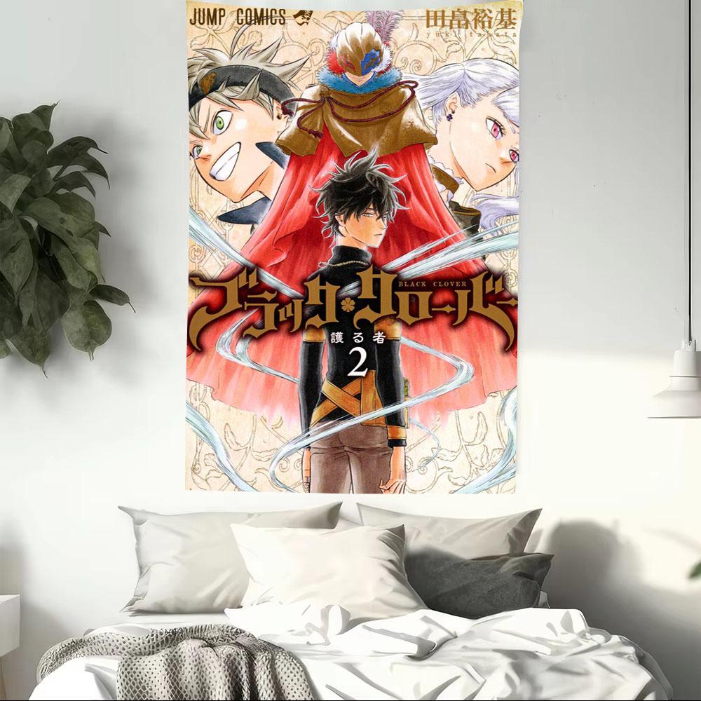 New BBlack CClover Anime Printed Tapestry Fan Support Wall Hanging Aesthetic Wall Decor for Dorm Bedroom 74x94cm(29x37in)
New BBlack CClover Anime Printed Tapestry Fan Support Wall Hanging Aesthetic Wall Decor for Dorm Bedroom 74x94cm(29x37in)