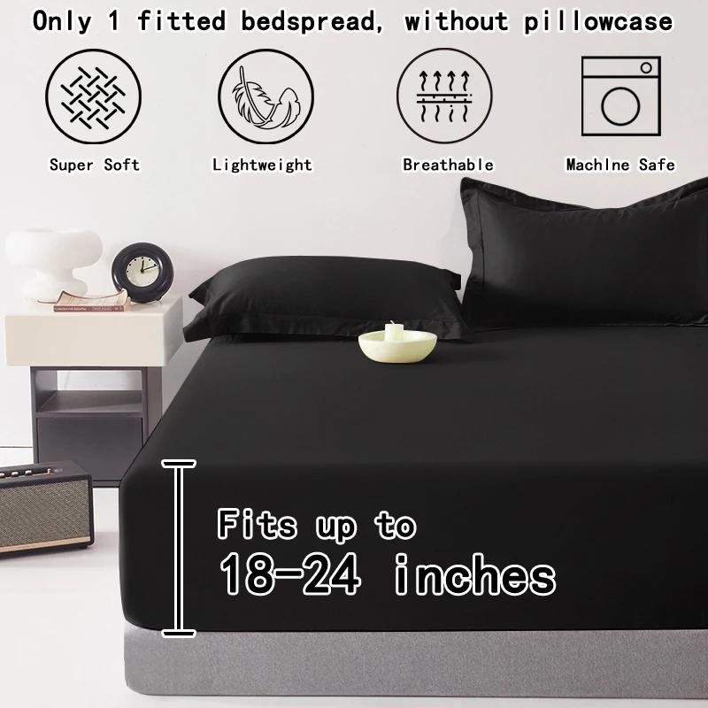 1 Ultra Deep Pocket Bed Sheet, Bedroom Pure Black Matte Bed Sheet, Soft And Breathable Bedding (Suitable For 45-60Cm Mattresses) 90x200cm
1 Ultra Deep Pocket Bed Sheet, Bedroom Pure Black Matte Bed Sheet, Soft And Breathable Bedding (Suitable For 45-60Cm Mattresses) 90x200cm