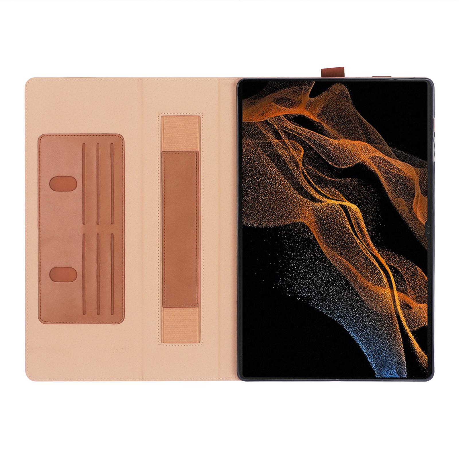 For Samsung Galaxy Tab S8 Ultra Business Style PU Leather Tablet Case Stand Card Holder Protective Cover with Auto Wake/Sleep Brown
For Samsung Galaxy Tab S8 Ultra Business Style PU Leather Tablet Case Stand Card Holder Protective Cover with Auto Wake/Sleep Brown