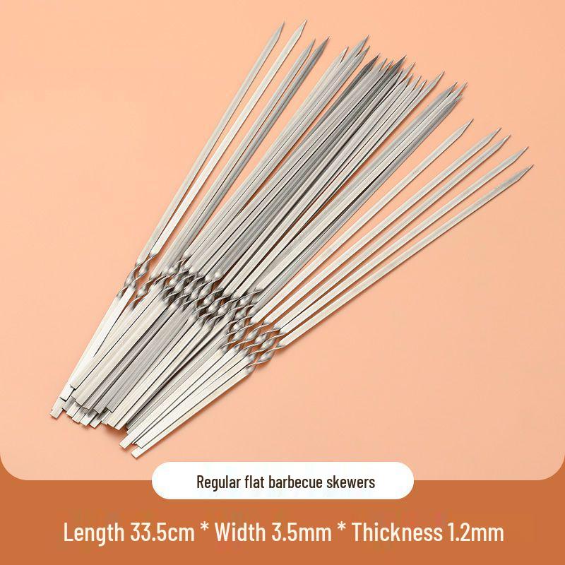 Street Stall High-Temp Resistant Iron Barbecue Skewers for Outdoor Camping Lamb Kebabs
Street Stall High-Temp Resistant Iron Barbecue Skewers for Outdoor Camping Lamb Kebabs