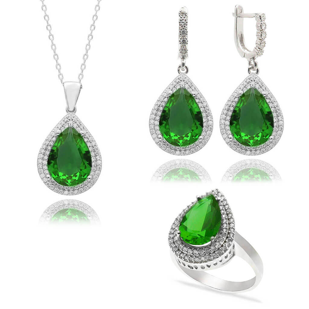 Изысканный набор серебряных украшений Hurrem Sultan Emerald - Вечный шедевр для королевской семьи - Набор серебряных украшений в стиле османской королевы
Изысканный набор серебряных украшений Hurrem Sultan Emerald - Вечный шедевр для королевской семьи - Набор серебряных украшений в стиле османской королевы