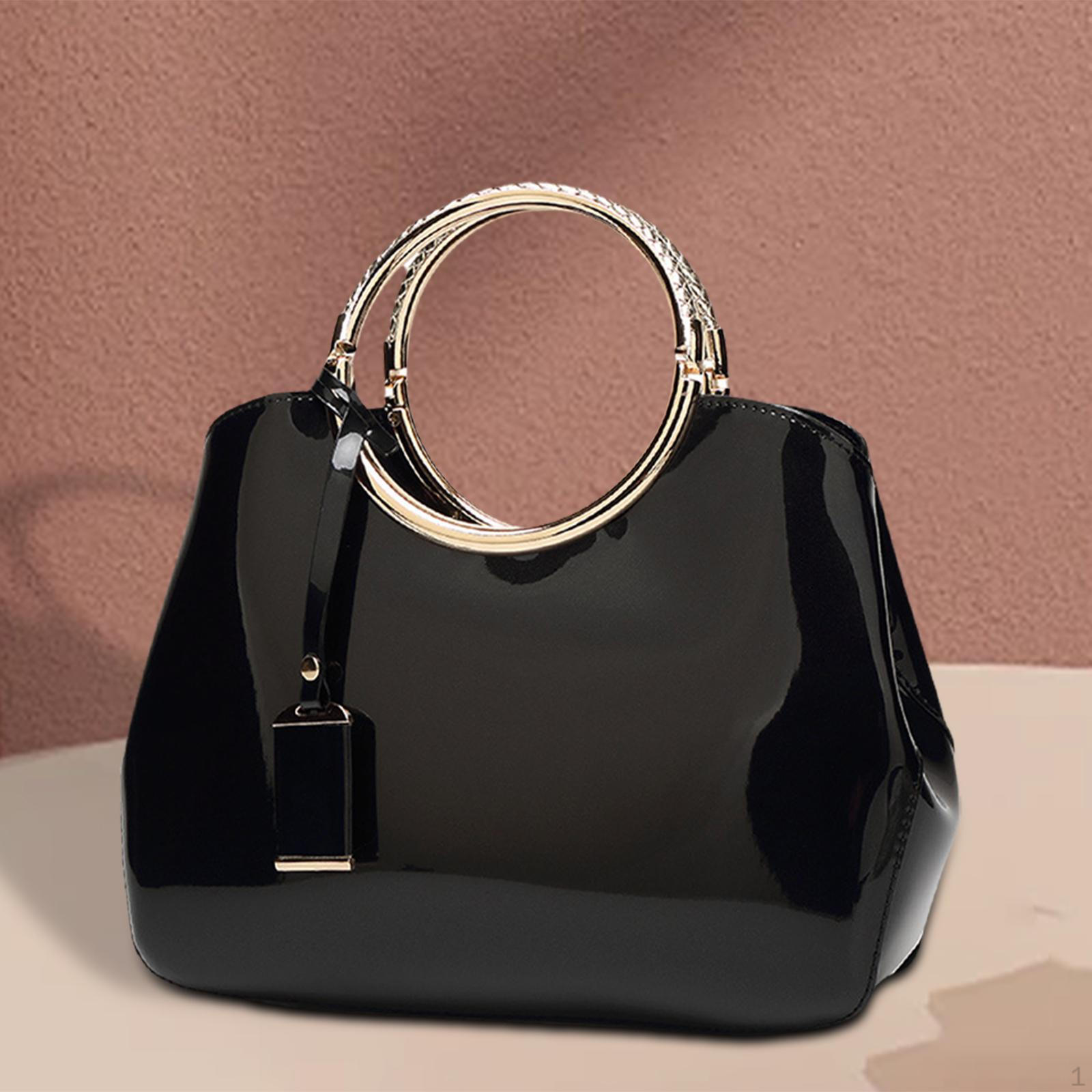 Глянцевая лакированная кожаная сумка через плечо Элегантная женская сумка-хобо
Глянцевая лакированная кожаная сумка через плечо Элегантная женская сумка-хобо