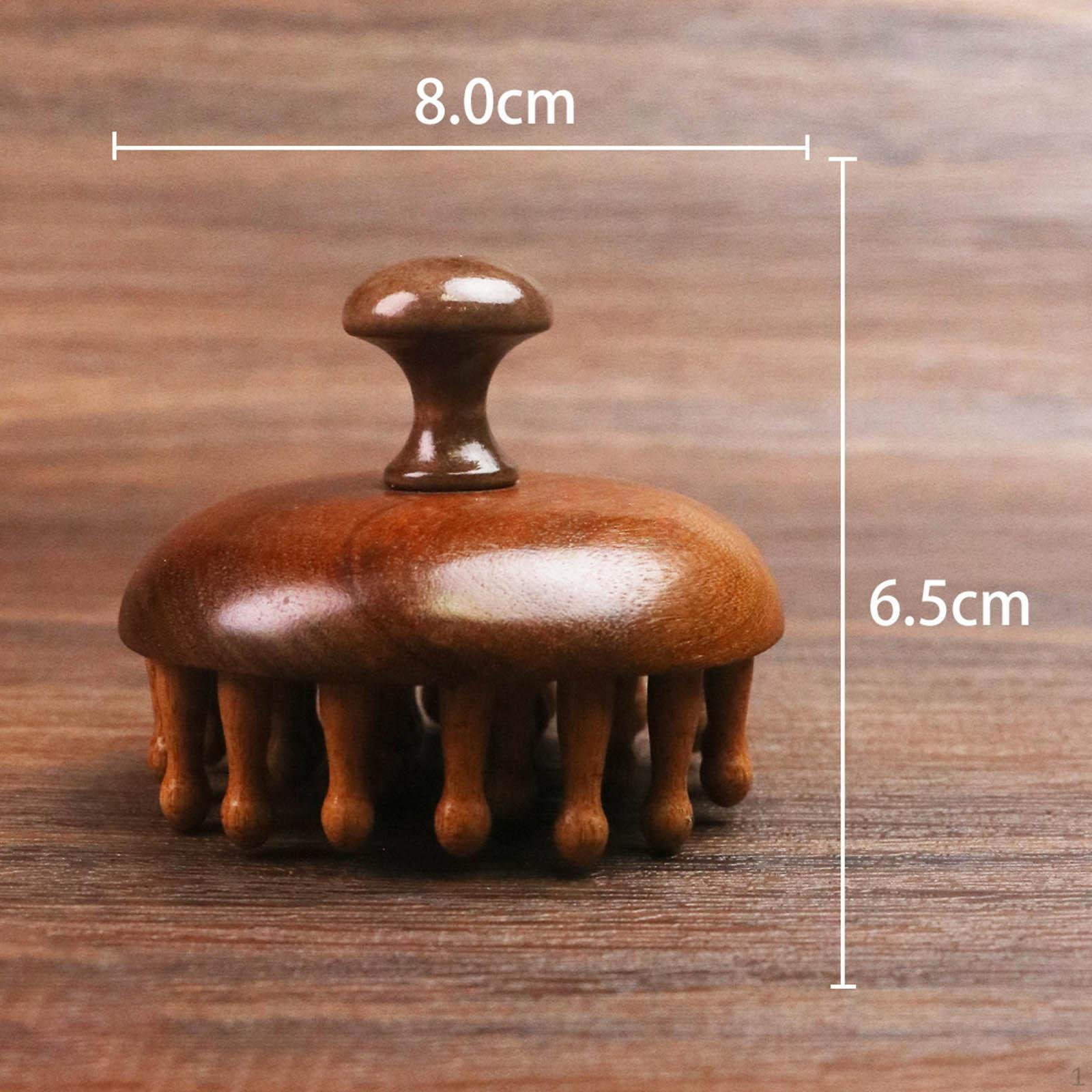 Деревянная массажная расческа для волос, подарок на день рождения, парикмахерская, многофункциональная щетка для мытья шампунем 28 Tooth Thin Round