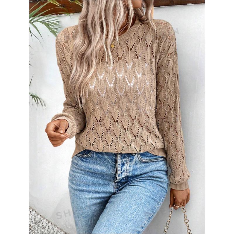 Women s Hollow Knitted Irt Thin Bat Sve Loose Fit Long Sve Round Simple Spring Faion Casual Wear L коричневий
Women s Hollow Knitted Irt Thin Bat Sve Loose Fit Long Sve Round Simple Spring Faion Casual Wear L коричневий