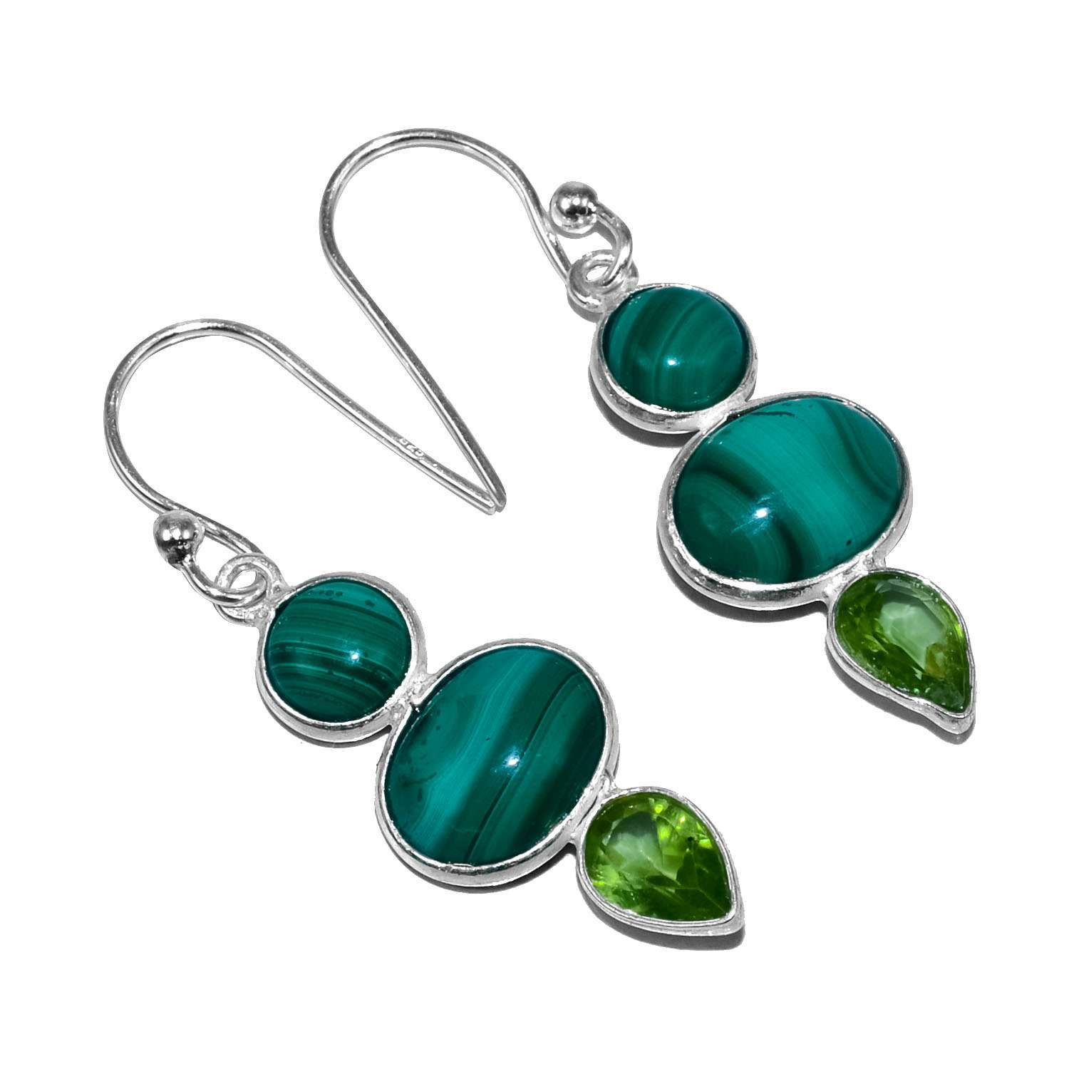 Malachite Gemstone Earrings Solid 925 Sterling Silver Handmade Earrings Jewelry Gift For Women And Girls E-1578
Malachite Gemstone Earrings Solid 925 Sterling Silver Handmade Earrings Jewelry Gift For Women And Girls E-1578