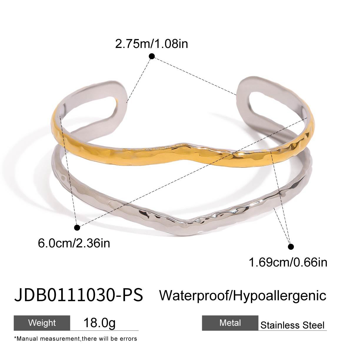 Jiedin European and American titanium steel bracelet does not fade open bracelet 18k gold bracelet stainless steel jewelry
Jiedin European and American titanium steel bracelet does not fade open bracelet 18k gold bracelet stainless steel jewelry