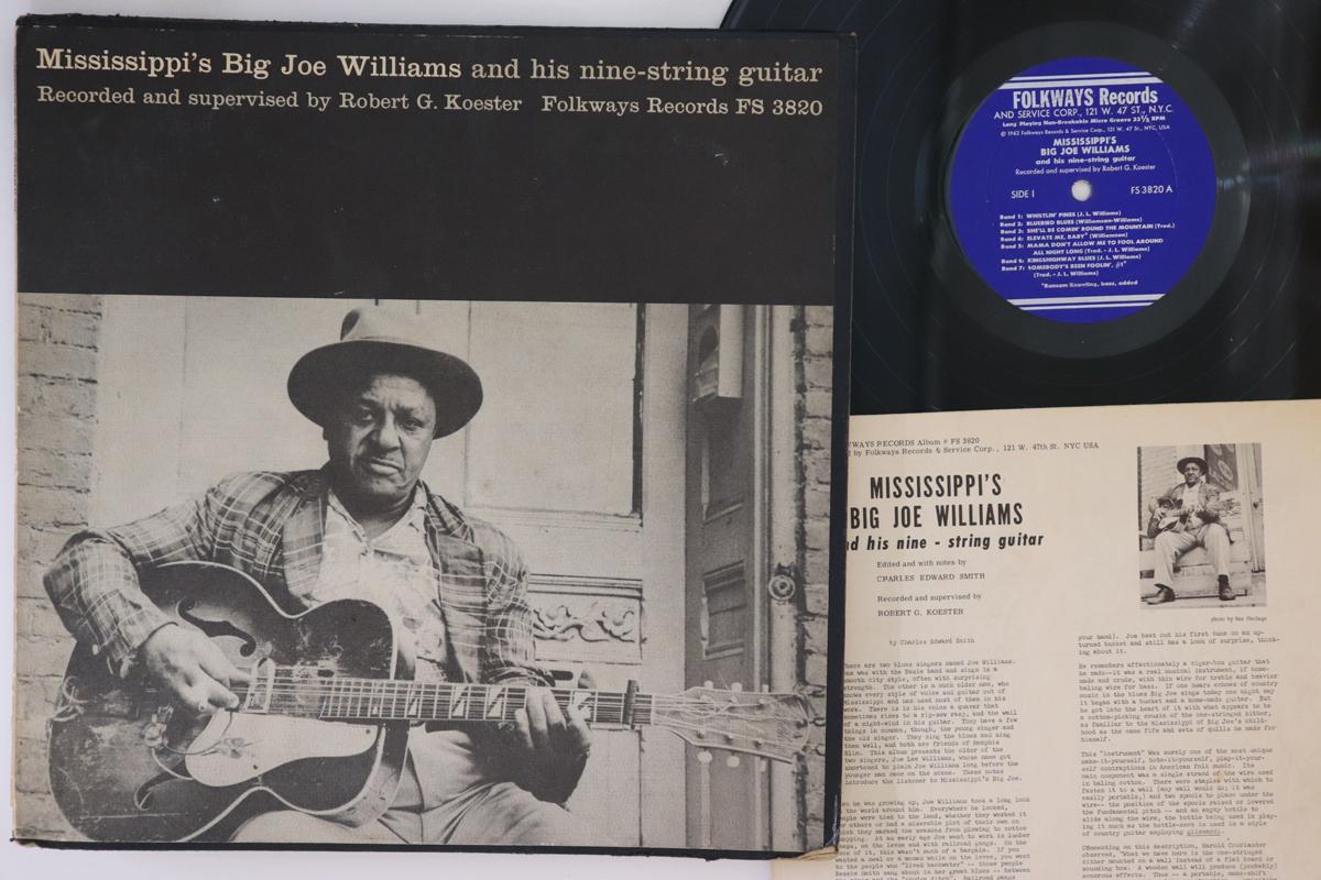 LP Record BIG JOE WILLIAMS Mississippis Big Joe Williams And FS3820 FOLKWAYS US Blues Used
LP Record BIG JOE WILLIAMS Mississippis Big Joe Williams And FS3820 FOLKWAYS US Blues Used
