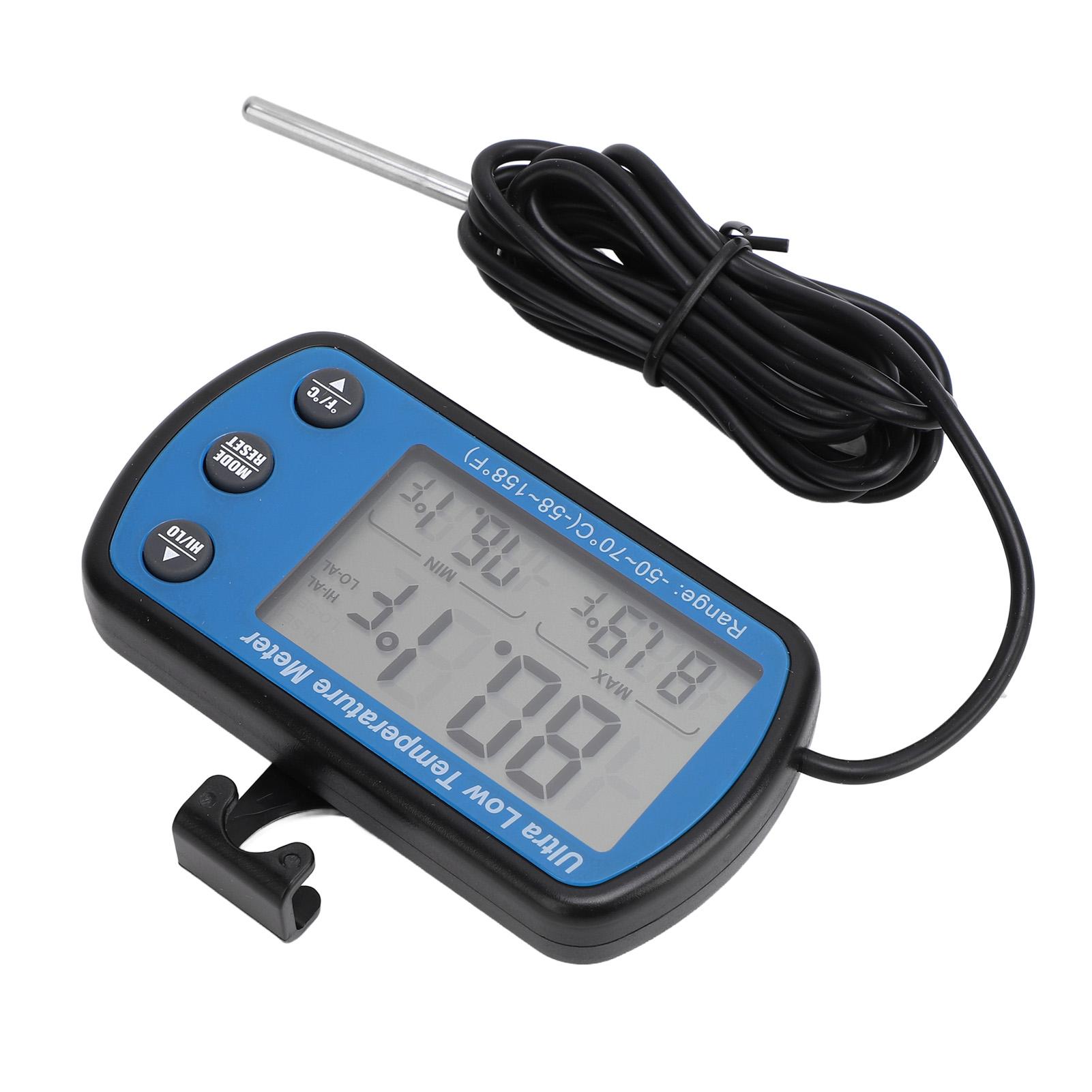 Refrigerator Thermometer ‑50 to 70 celsius Digital LCD Display with Alarm Accurate Freezer Temperature Meter for
Refrigerator Thermometer ‑50 to 70 celsius Digital LCD Display with Alarm Accurate Freezer Temperature Meter for