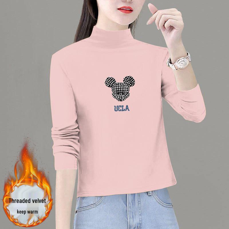 Women s 2024 Autumn/Winter Slim Fit German Velvet Print Long Sleeve T-shirt with Half High Neck XL (for 120-130 jin)
Women s 2024 Autumn/Winter Slim Fit German Velvet Print Long Sleeve T-shirt with Half High Neck XL (for 120-130 jin)