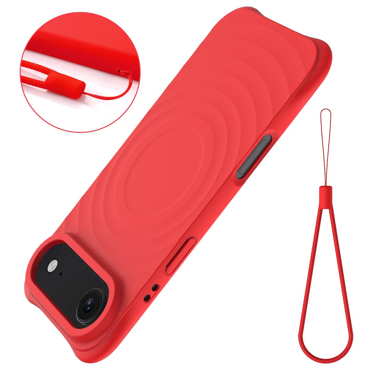 for IPhone 17 Air 16 15 14 13 12Pro Max Corrugated Silicone Cover with Lanyard Magnetic MagSafe Liquid Silicone Phone Case For iPhone 12 червоний
for IPhone 17 Air 16 15 14 13 12Pro Max Corrugated Silicone Cover with Lanyard Magnetic MagSafe Liquid Silicone Phone Case For iPhone 12 червоний