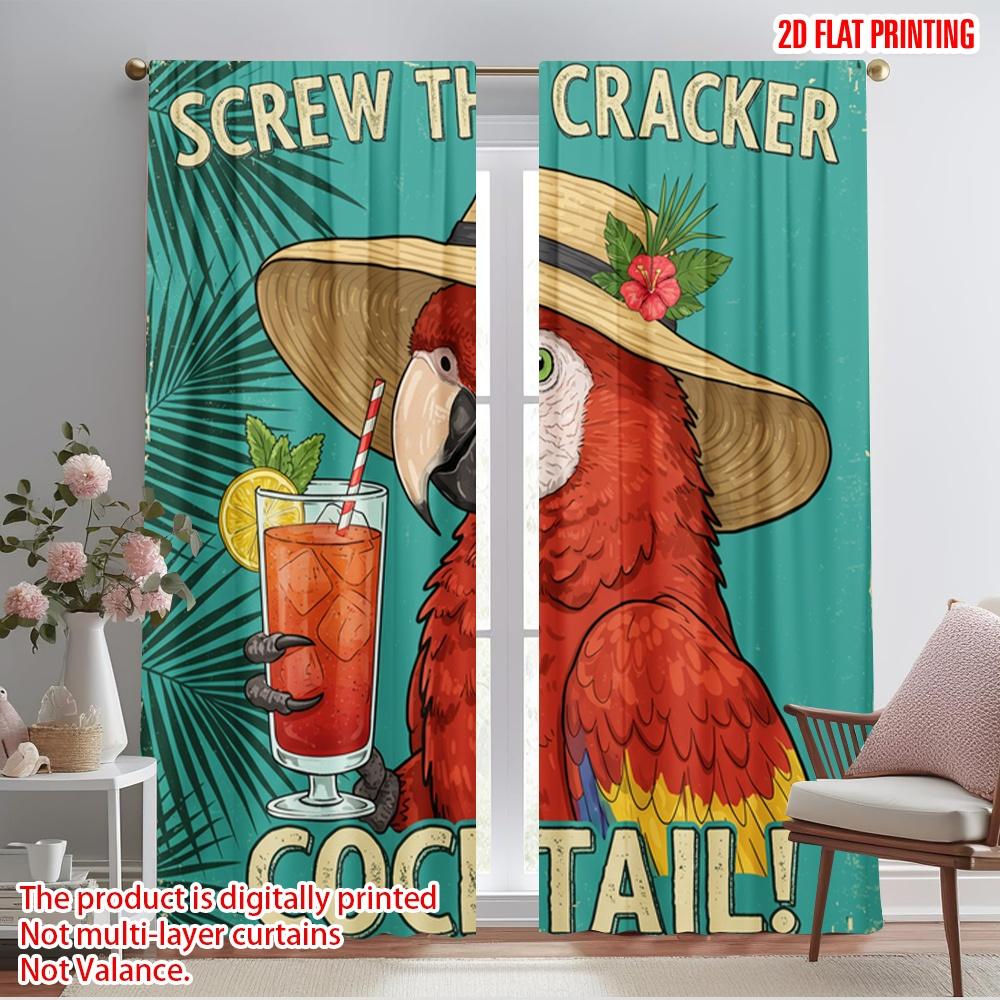 2pcs 2D flat printing Scene Curtains Polly Parrot Cocktail Tropical 100% Polyester Without Electricity Birthday Party Perfect 52.50×116.00 CM 2pcs
2pcs 2D flat printing Scene Curtains Polly Parrot Cocktail Tropical 100% Polyester Without Electricity Birthday Party Perfect 52.50×116.00 CM 2pcs